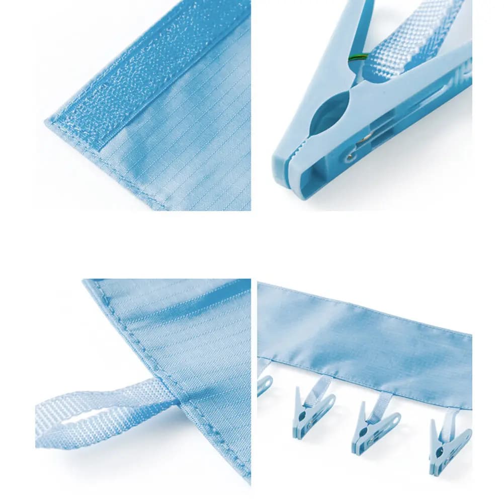 Cloth Hangers Portable Folding Design 6 Clips High Quality Adjustable for Towels Underwear Bras Lingerie Socks Swimsuits Home