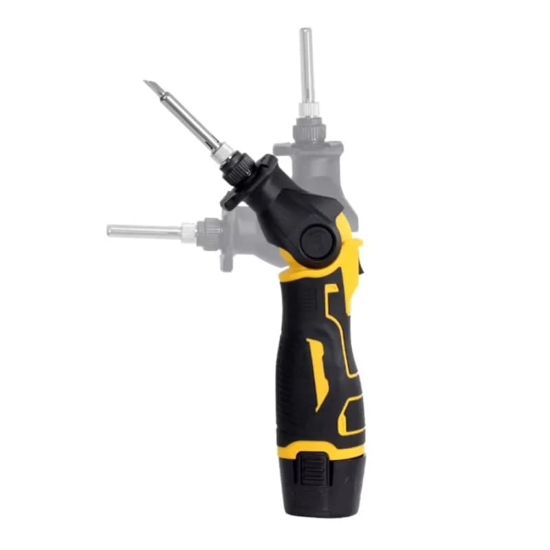12V Lithium Battery Cordless Rechargeable Soldering Iron Gun Screwdriver Tip High-Power 300-500C Heat-Up 10s Soldering