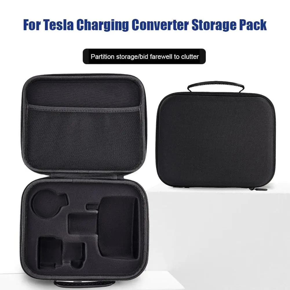 Per Tesla CCS1 J1772 custodia per caricabatterie adattatore per caricabatterie scatola per organizer custodia da viaggio per ricarica per auto elettrica accessori auto