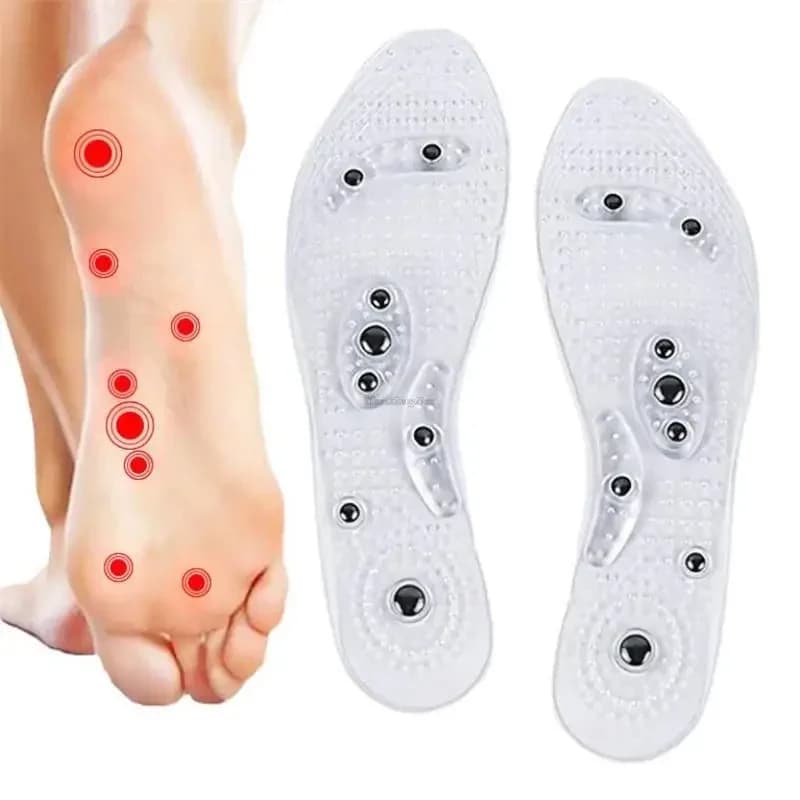 Magneti solette da massaggio per terapia magnetica Unisex cuscinetti per scarpe per digitopressione del piede solette dimagranti per terapia per inserti per la perdita di peso