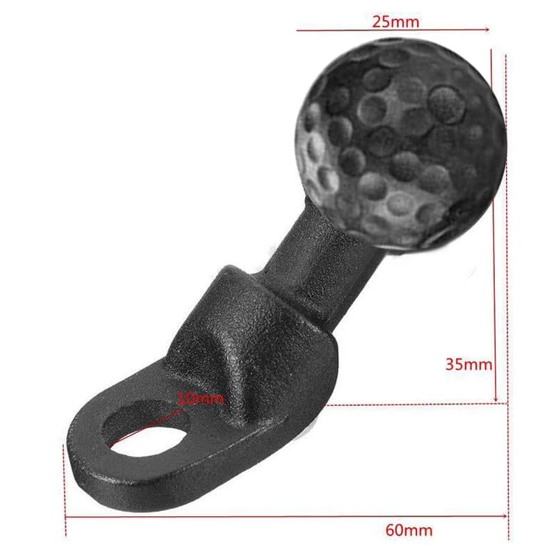 Supporto per Telefono da Moto con Base e Adattatore a Sfera da 1'' con Foro da 10mm per Accessori Quad