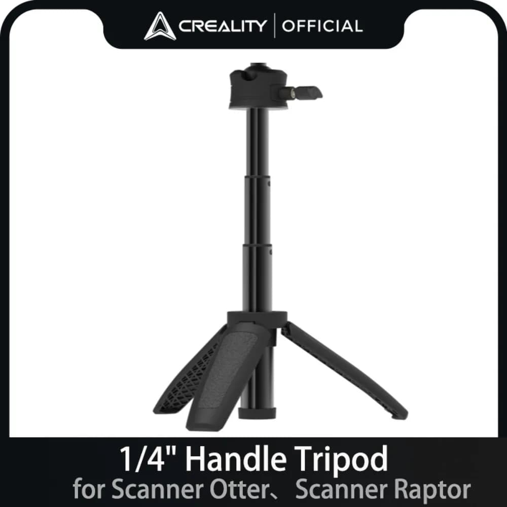 Treppiede Manuale Ufficiale Creality con Attacco Universale da 1/4" per Scanner Otter / Scanner Raptor, Accessori per Scansione 3D Neri