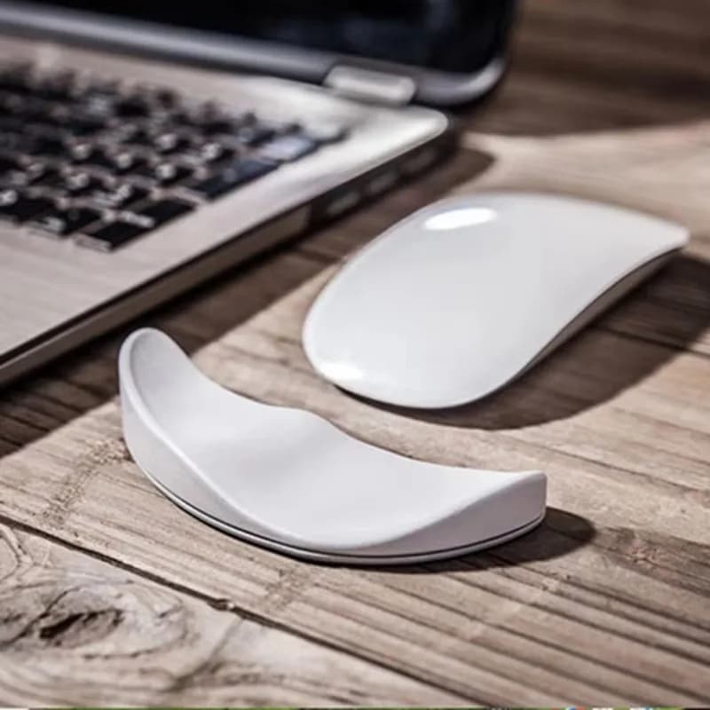 Poggiapolsi ergonomico per mouse: cuscinetto in morbido silicone per PC/giochi, supporto per il palmo antiscivolo, cuscino comfort per ufficio/casa