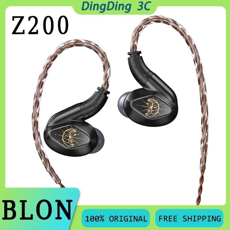 BLON Z200 In Ear HIFI Auricolare 10mm Dinamico Ultra Sottile Diaframma In Carbonio Ergonomia Mentale Gaming Auricolare Musica Personalizzata Auricolari