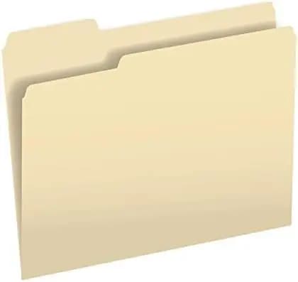 Cartelle Portadocumenti Formato Letter - Confezione da 100 Pezzi | Cartelle Manila 8.5 x 11 | Assortimento di 3 tabelline | Fibra a 11 punti per impieghi gravosi | Prodotto in Italia