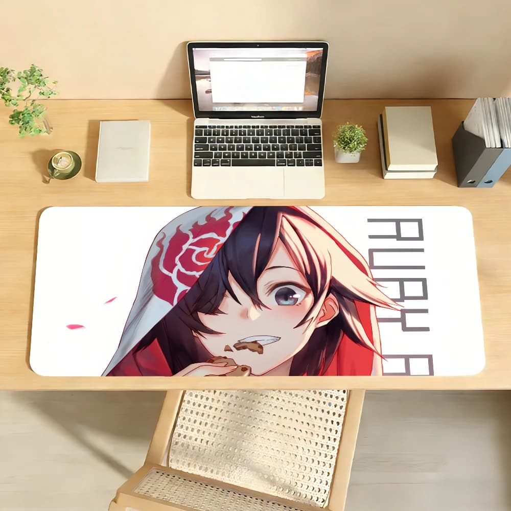 Tappetino per mouse Anime R-RWBY per computer portatile, tappetino per mouse antiscivolo in gomma, tappetino per mouse per giocatori, decorazione per scrivania