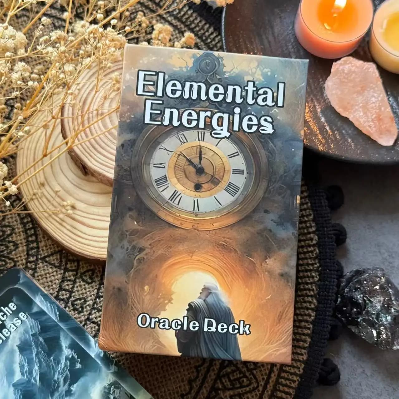 Mazzo di carte Oracle Elemental Energies, 78 carte con scatola durevole per autoriscoperta e lettura, 12*7 cm, giochi di carte