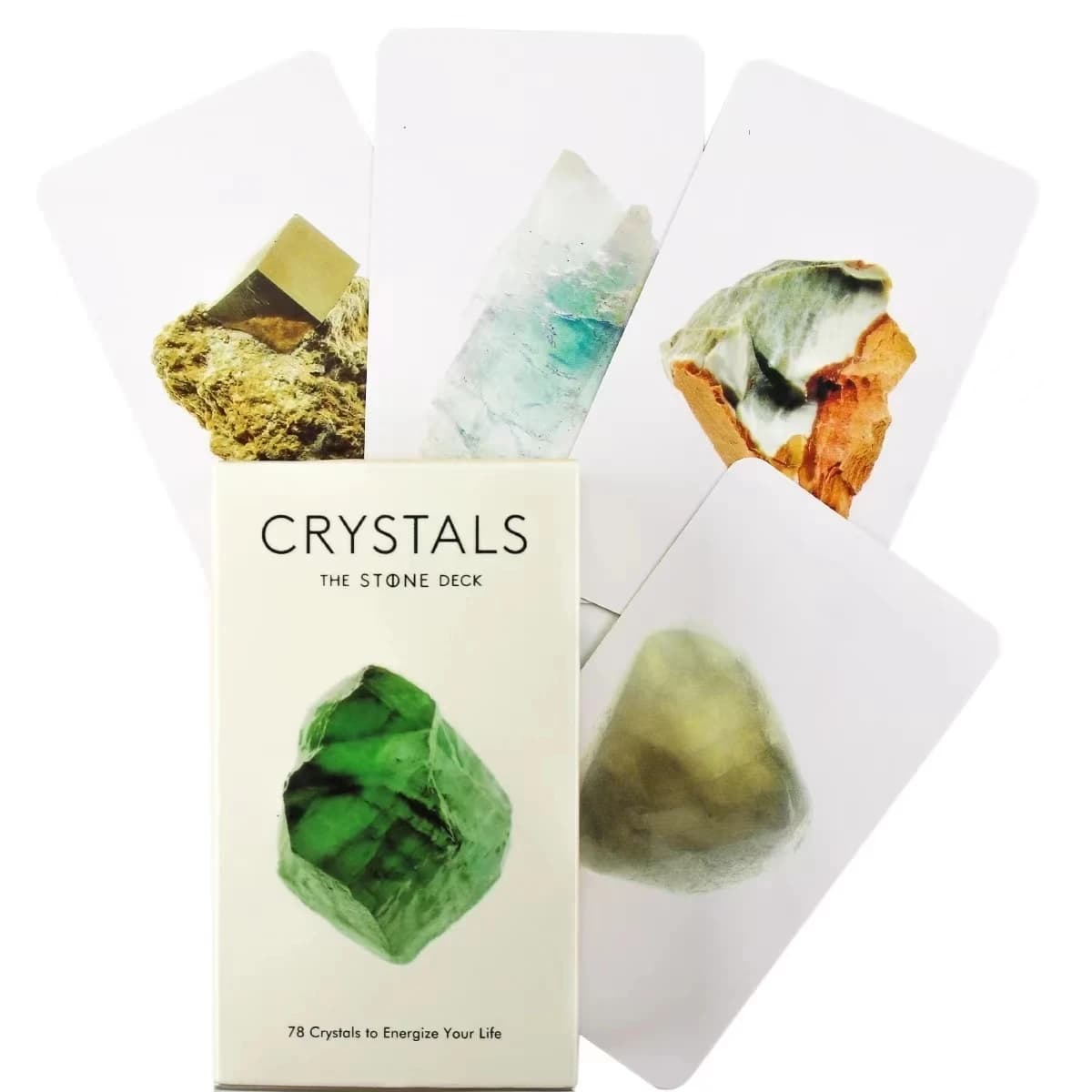 Cristalli The Stone Deck Mazzo di carte Oracle per il gioco di carte di intrattenimento per il tempo libero di divinazione del destino Nuovi giochi da tavolo di alta qualità