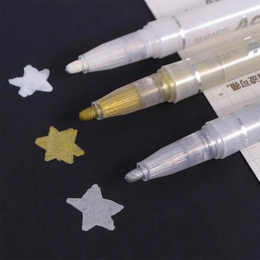 Pennarelli Archival Ink Art Marker Hook Liner, Penne Gel Lucide 0.8MM, Inchiostro Bianco, per Pittura, Graffiti, Illustrazioni e Disegno