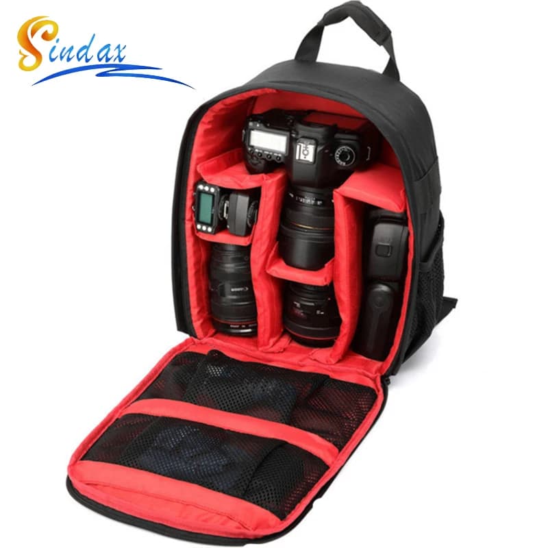 Zaino per fotocamera multifunzionale Borsa per videocamera digitale DSLR Custodia per fotocamera esterna impermeabile per Nikon/per Canon/DSLR