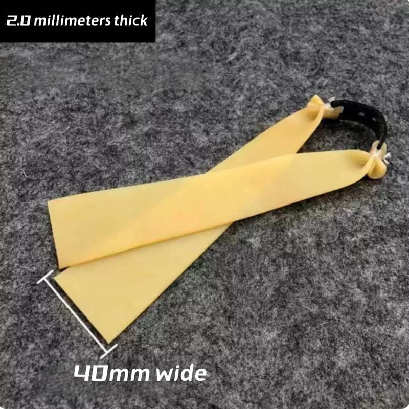 2.0mm Thick 40mm Wide Flat Slingshot Rubber Band High Elasticity Replacement Band Long Pole Sling Shooting Catapult Accessories