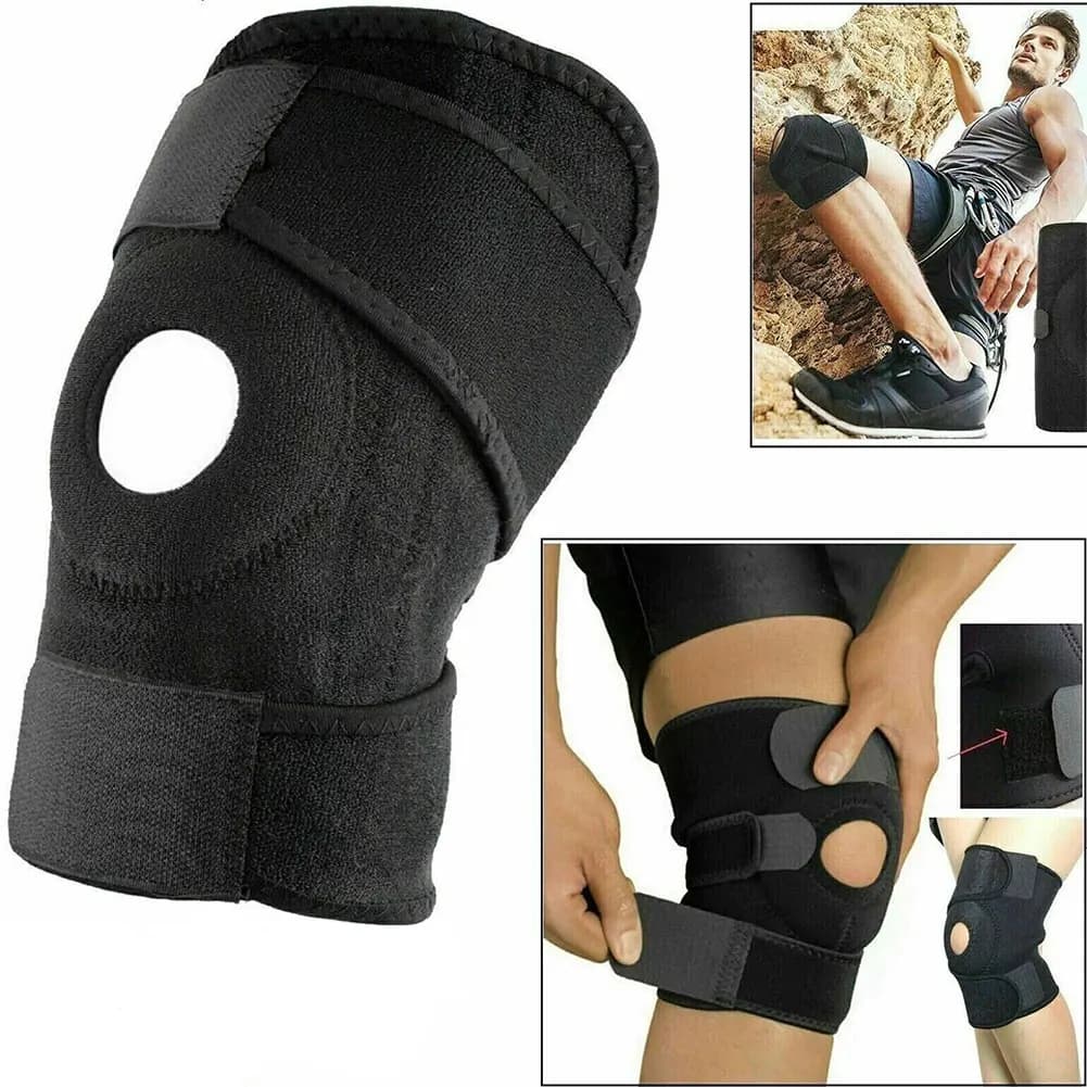 Supporto per Ginocchio Regolabile, Sollievo dal Dolore Articolare e dall'Artrite, Fascia Stabilizzatrice per Ginocchio per Uomini e Donne