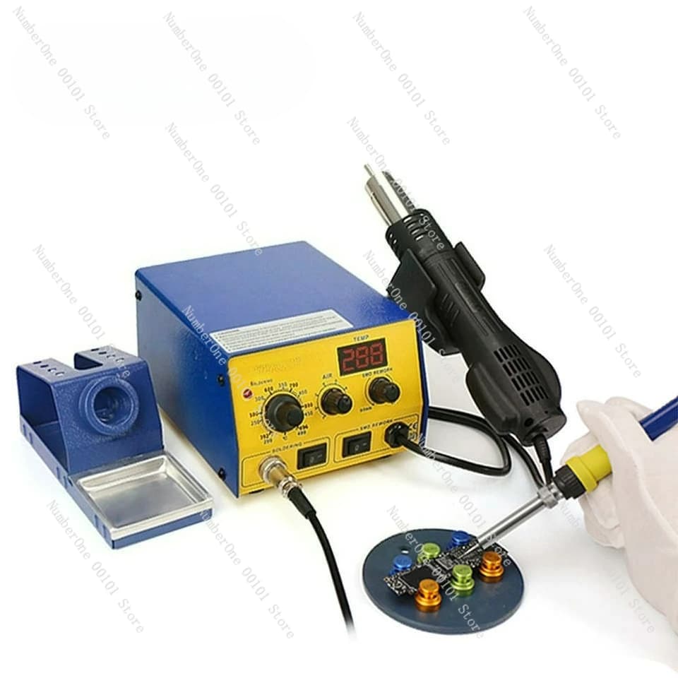 BK-601D saldatore elettrico con pistola ad aria calda digitale 2 in 1 tavolo di saldatura elettrica strumento di manutenzione della scheda principale del telefono cellulare