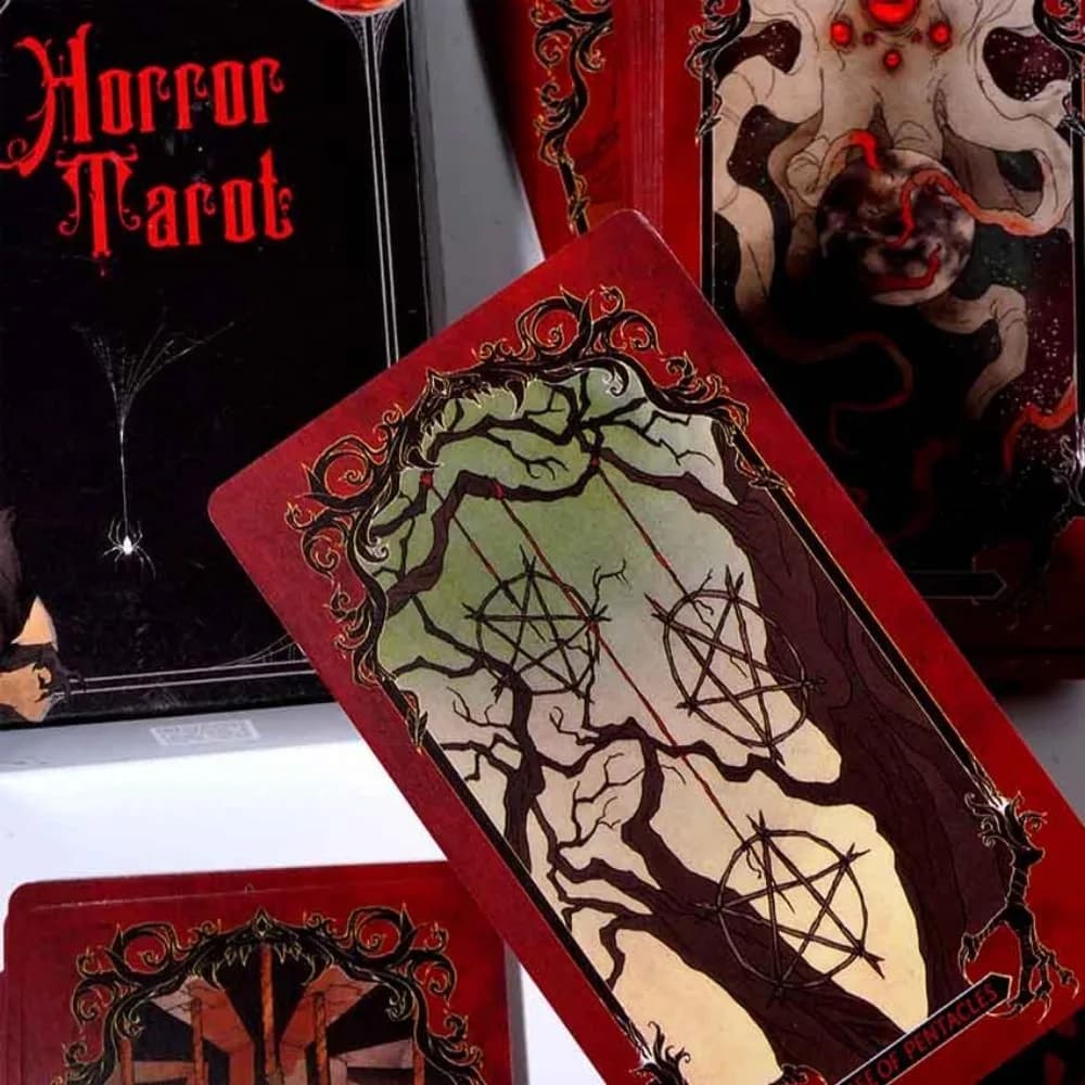 Gioco di carte del mazzo dei tarocchi Horror da 10.3*6cm