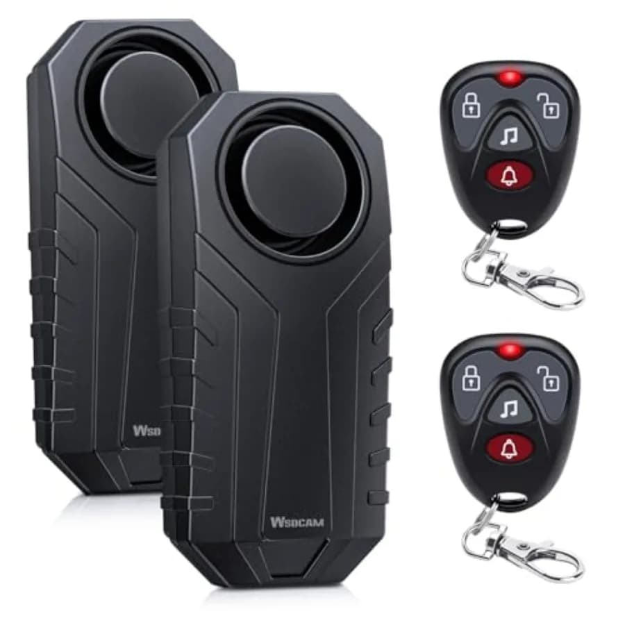 Sistema di Allarme Antifurto con Sensore di Vibrazione 113dB per Bici Elettriche, Moto, Golf Car, Rimorchi, Cassette Postali, Porte del Garage, Impermeabile