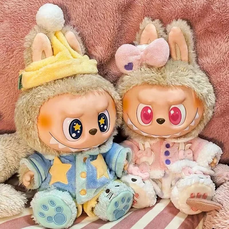 Per Mokoko Sweetheart Generation 1 Labubu Vestiti per bambole 38 cm Pigiama per vinile di medie dimensioni Big Labubu Bambole Vestiti Giocattolo Regalo