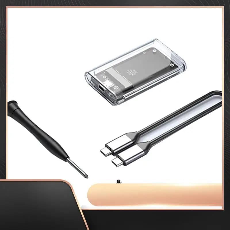 Custodia per adattatore esterno trasparente ORICO MSATA SSD a USB 5Gbps-N34R