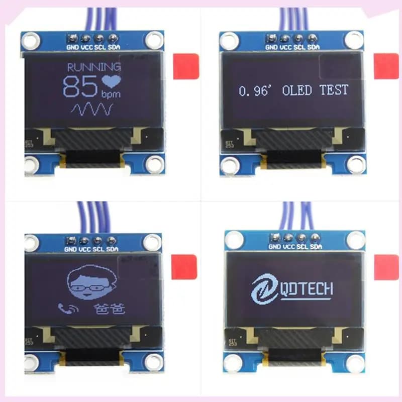 B24B 10X 0.96 pollici IIC I2C seriale GND 128X64 OLED LCD modulo display a LED SSD1306 per Arduino Kit Display bianco