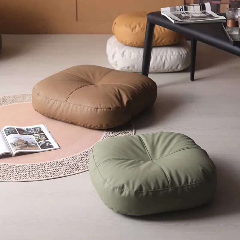 Japanese-style futon leather floor seat cushion lazy tatami ottoman bay window pad living room seating cushion meditation