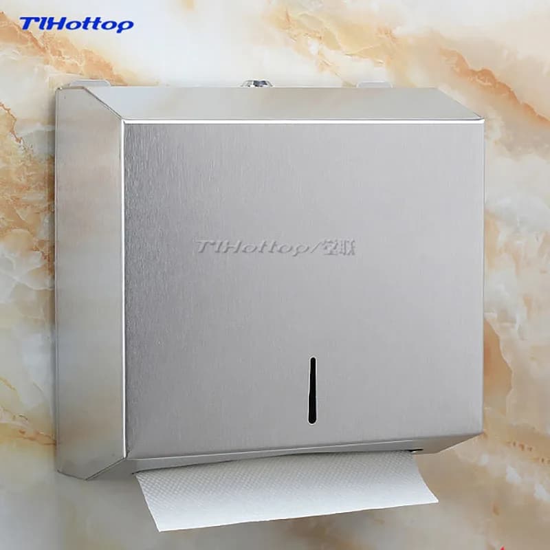 286*100*265mm Dispenser manuale in acciaio inossidabile Porta asciugamani di carta Specchio Tazza Scatola per WC FIORE Oro