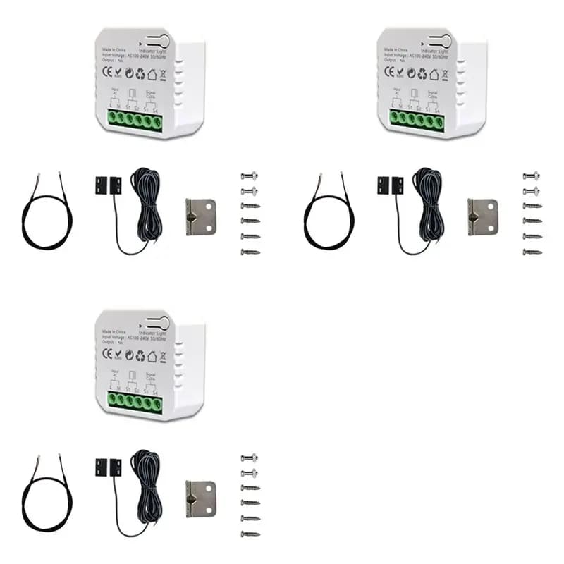 B50B-3X Tuya Smart Life Wifi Controller for garage door opening with remote sensor app suitable for Alexa Google Home, European plug