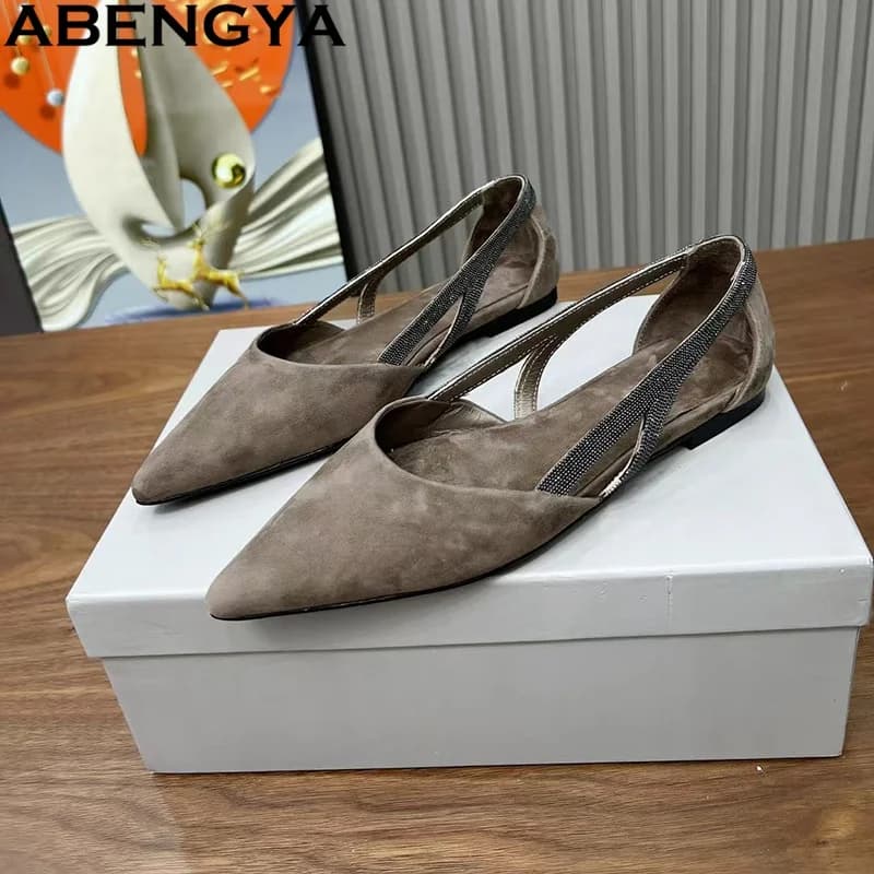 Scarpe da donna in saldo: mocassini primaverili/autunnali, scarpe basse casual, slip-on a punta, scarpe da ballo, ballerine.