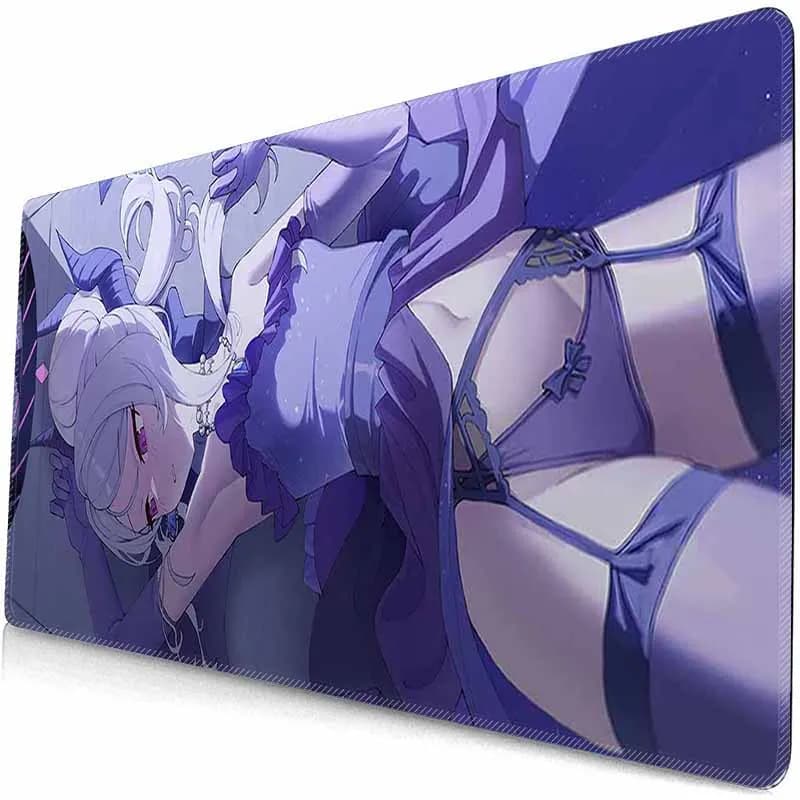 Tappetino per mouse antiscivolo per PC B_Blue A_Archive Cool Girl Tappetino per colori Hina ACG Gaming Anime Esports Tappetino per mouse Tastiera Tappetino per desktop