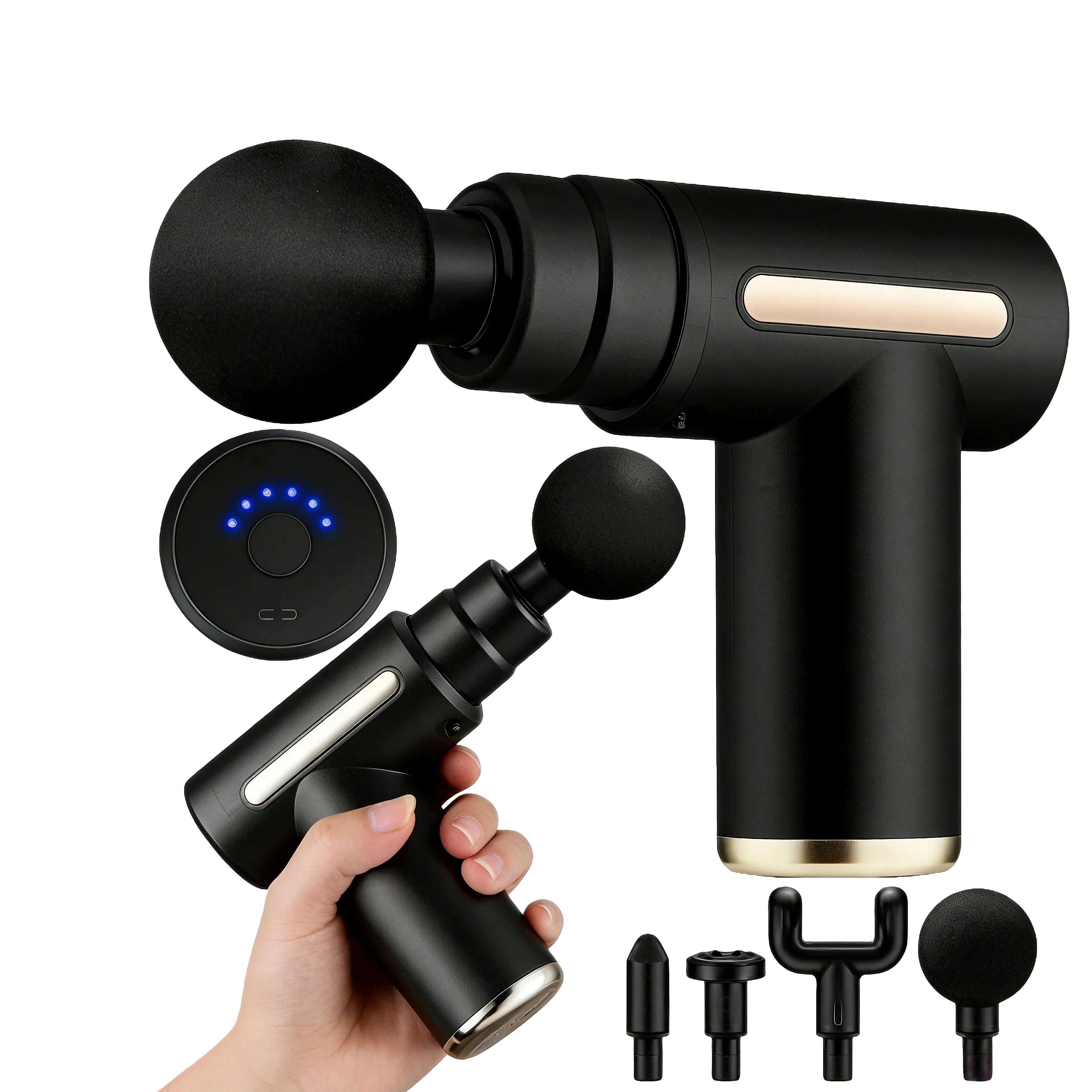 Mini Pistola per Massaggio Portatile Ricaricabile USB, Dispositivo Elettrico Leggero per Rilassamento Muscolare, per Massaggi Corpo a Casa, 4 Colori Disponibili