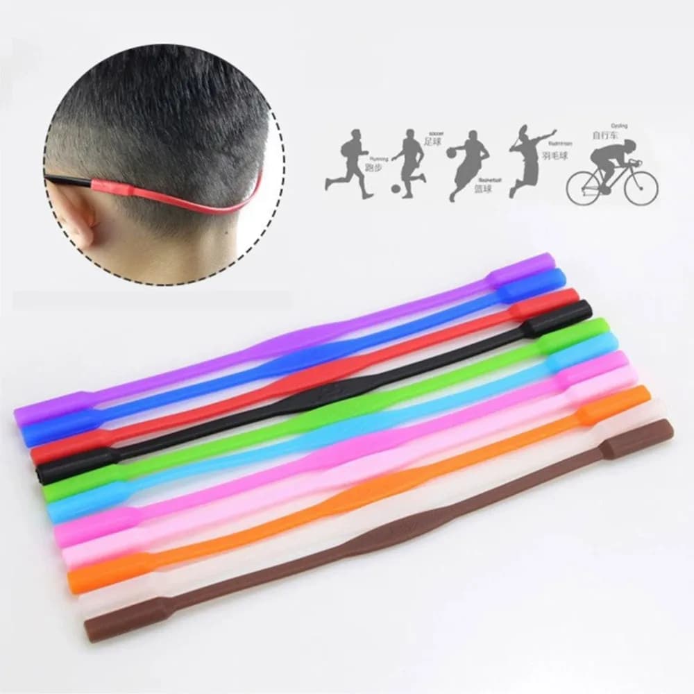 20pcs Children Adult Silicone Eyeglasses Cord Chain String Anti Slip Sunglasses Glasses holder Safe Comfortable 17mm Or 20mm
