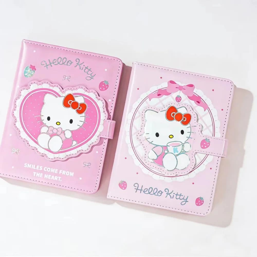 Autentico Planner Sanrio Hello Kitty A5 con Chiusura Magnetica, Quaderno Portatile con Copertina in PU, Diario, Scrapbook, Regalo di Cancelleria per Ragazze