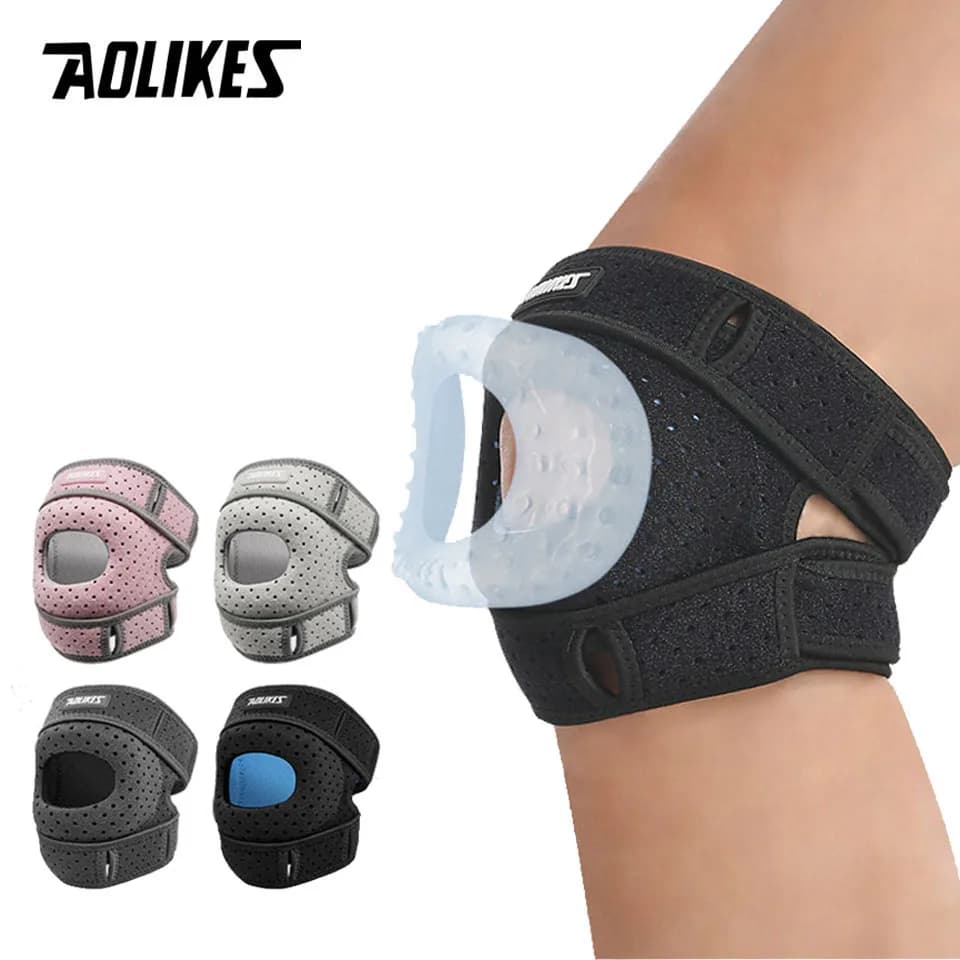 AOLIKES 1 pz ginocchiera rotula per dolore al ginocchio, manicotto di compressione del ginocchio per dolore da artrite, ginocchiera da allenamento e ginocchiere