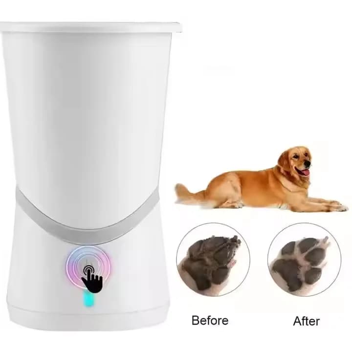 2024 Nuova tendenza Pulitore automatico per cani Pet Autopulente Zampa Rondella per piedi Prodotti per toelettatura animali in silicone morbido per cani