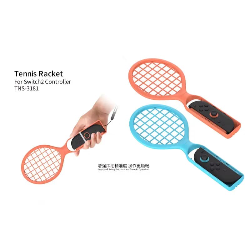 2PCS Racchetta Da Tennis Per Nintendo Switch/Switch OLED Joy-Con Controller Cinturino Da Polso Per Mario Racchetta Da Tennis Grip Accessori di Gioco