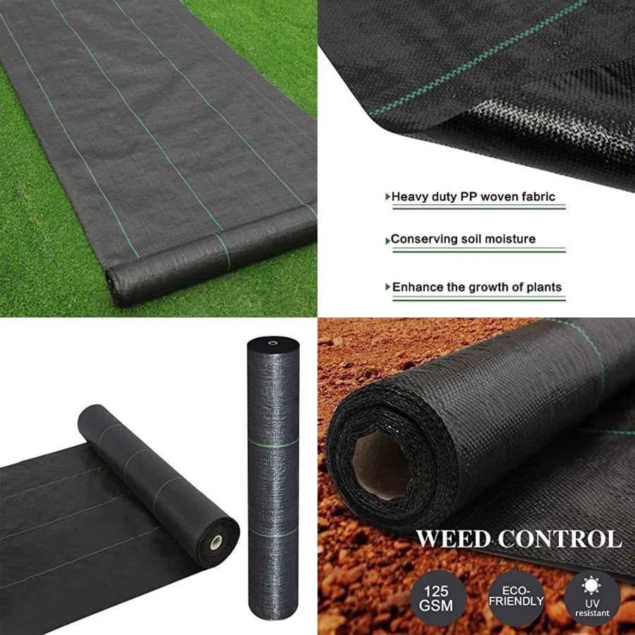 Telo Pacciamante Anti-Erba Goasis per Giardino, Paesaggistica e Vialetti, Membrana Non Tessuta Resistente 125gsm B