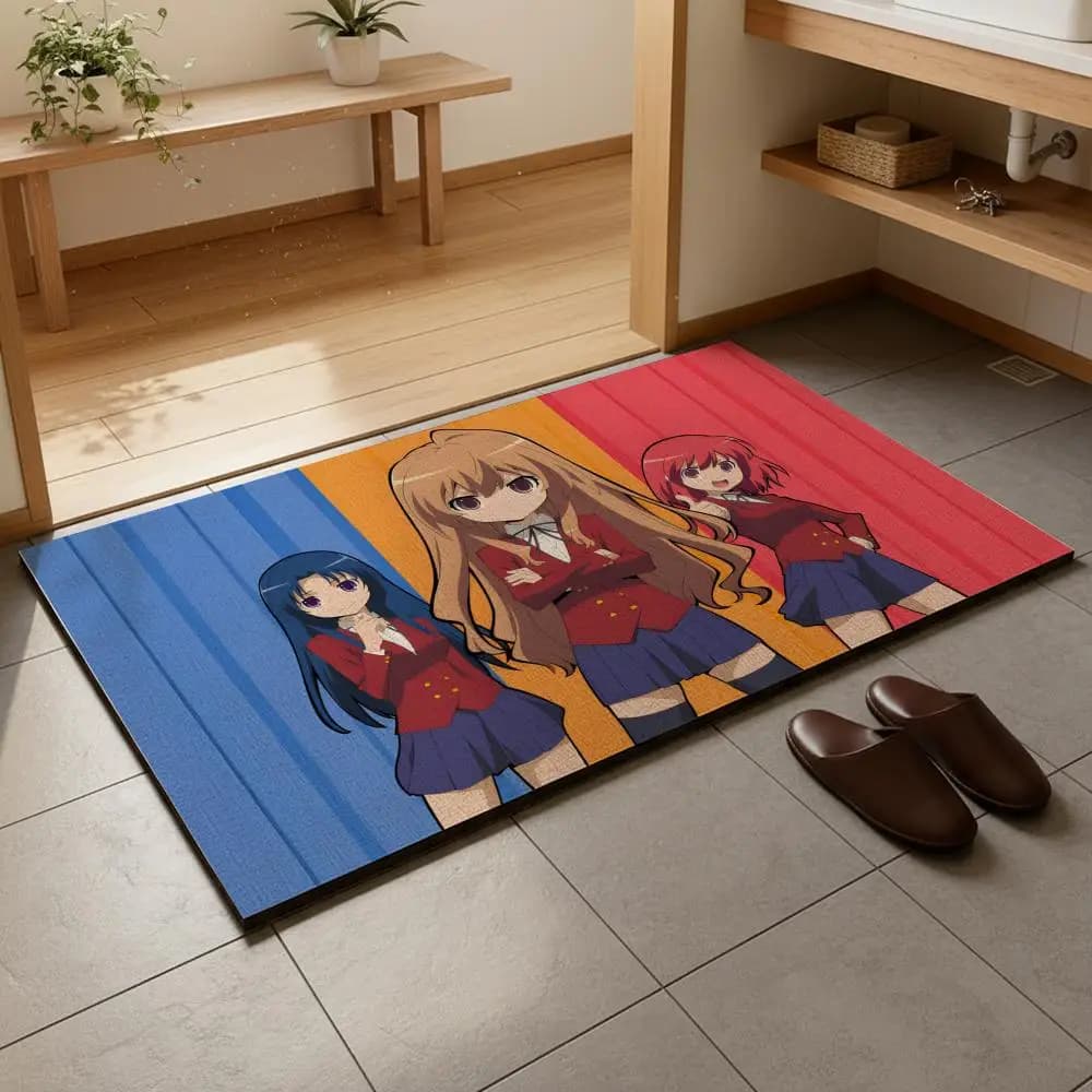 Tappetino da bagno in terra diatomacea, ad asciugatura rapida, assorbente, tappetino per la casa multiuso T-Toradora!