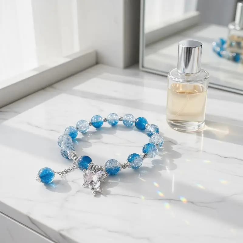 Set Fairy Butterfly Beaded Bracelet Handmade Elegant Boho Crystal Charming Jewelry For Women Girls Stylish Party Gift