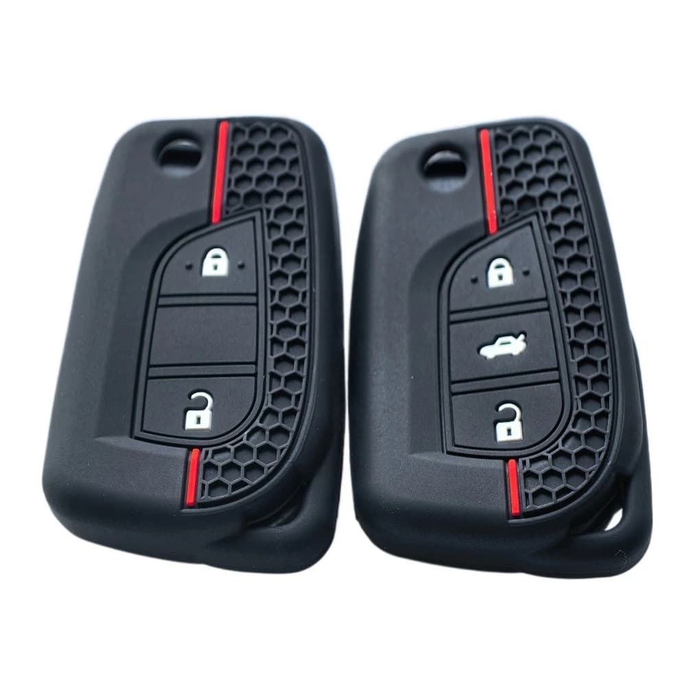 Set di custodie per chiavi in silicone per Toyota Corolla Auris Reiz Avensis Verso Yaris Aygo Rav4 Scion TC IM Protezione della copertura remota in gomma