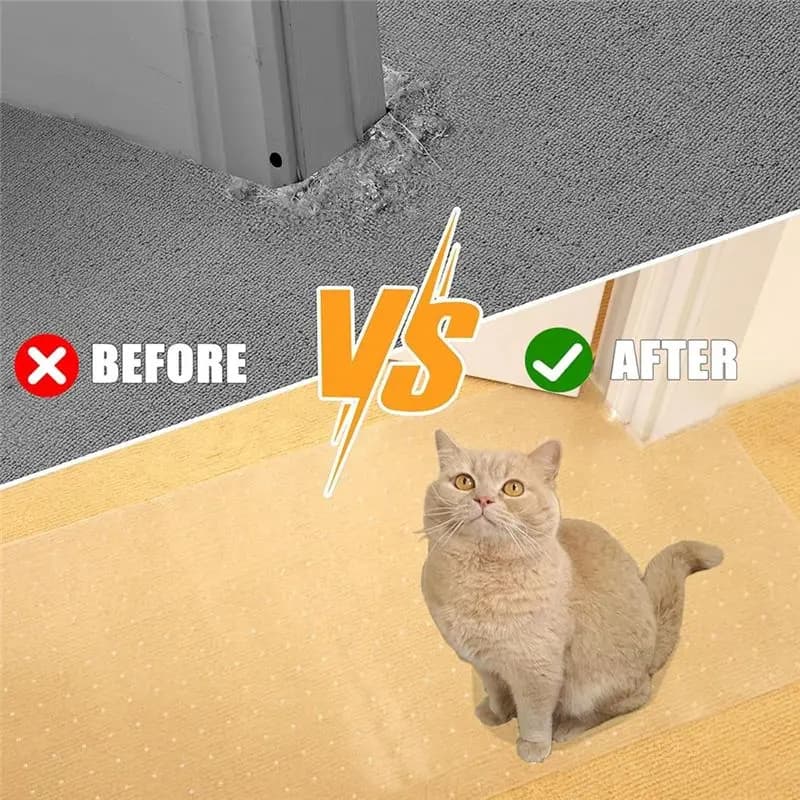 Carpet Protector For Pets,Cat Carpet Protector ,Under Door Mat Cat Carpet Scratch Stopper,Cat Scratch Guard Carpet-N37R