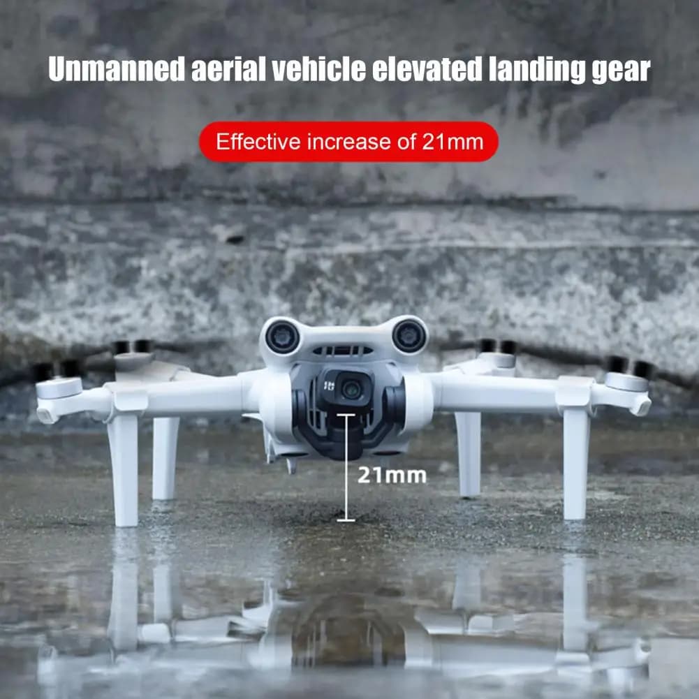 Lightweight Drone Landing Gear 4pcs Drone Landing Legs Set Mini 3 Pro Replacement Accessories Front Rear Heightened Support Gear