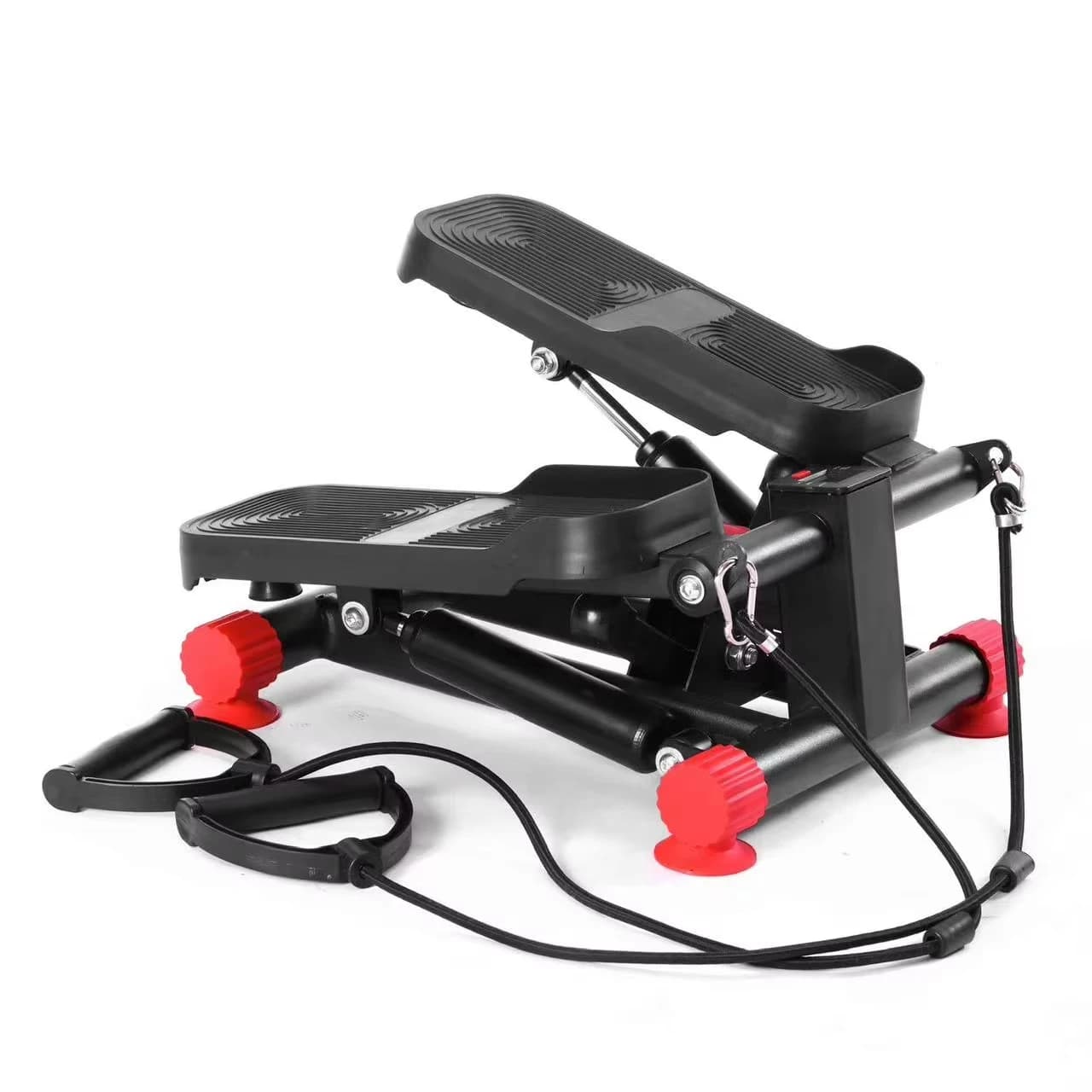 Steppers per esercizi Stepper per scale con fasce di resistenza Mini Stepper Hydraulic Fitness Stepper con monitor LCD