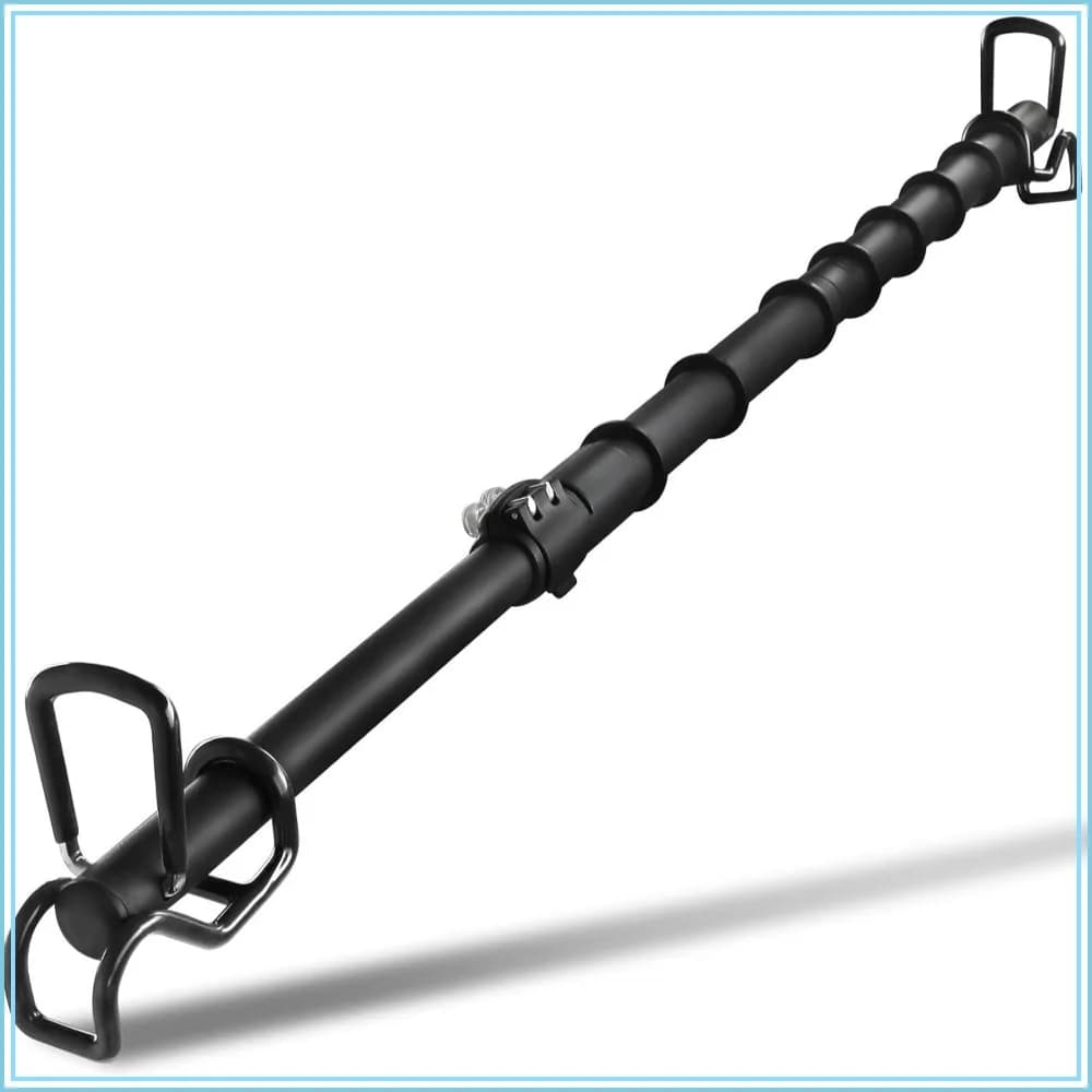 Heavy Duty Car Clothes Hanger Bar 34-56" Adjustable Thickened Stainless Steel Non-slip Rubber Clothes Rack for RVs Cars Trucks