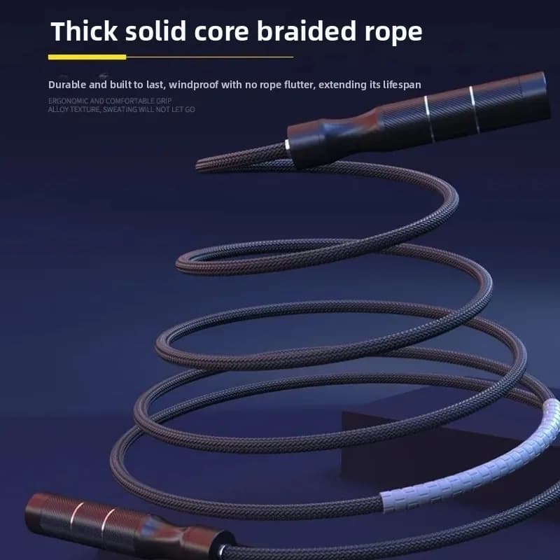 Weight Bearing Thickened Jump Rope 3.5m Adjustable Length For Men Fat Burning Weight Loss Fitness Skipping Training Equipment