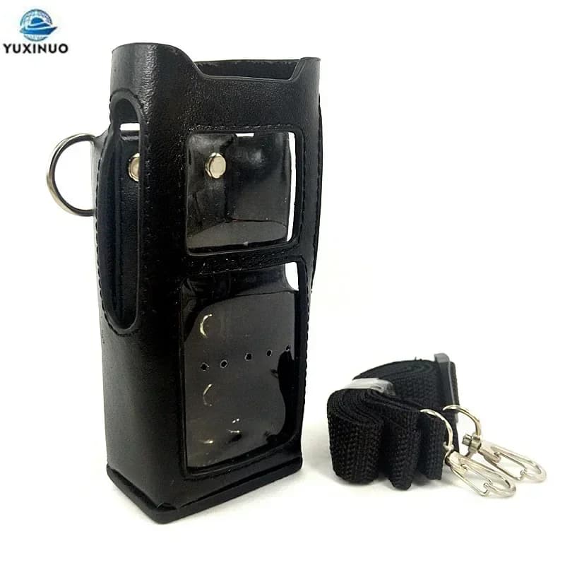 Custodia protettiva in pelle per walkie talkie Custodia rigida per fondina con clip da cintura per Motorola MTP3150 MTP3100 MTP3250 Radio bidirezionale