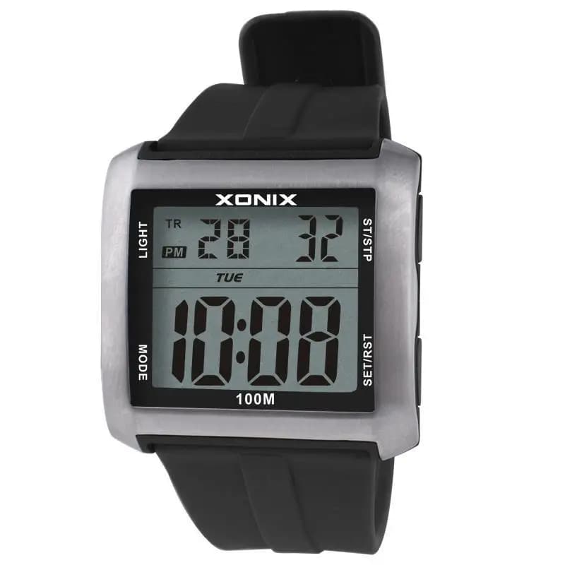 XONIX Orologio elettronico sportivo multifunzionale da uomo, digitale, luminoso, per nuoto, immersioni, schermo grande, per anziani, da uomo BY