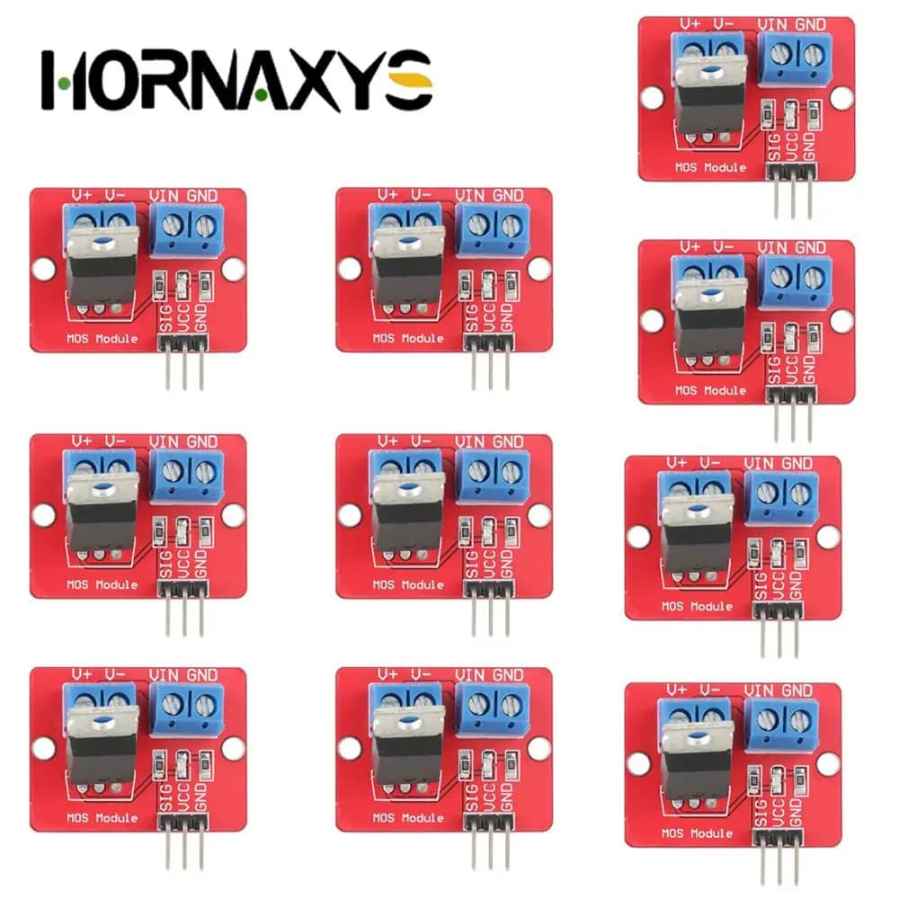 5/10PCS 0-24V Top Mosfet Pulsante IRF520 MOS Modulo Driver Per Arduino MCU ARM Raspberry pi