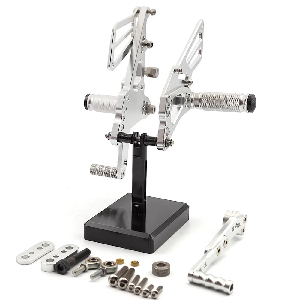Per SUZUKI GSXR1000 K9 K11 2009-2016 Moto In Alluminio Regolabile Rearset Poggiapiedi Pedana Posteriore Set Poggiapiedi Spina Nuovo