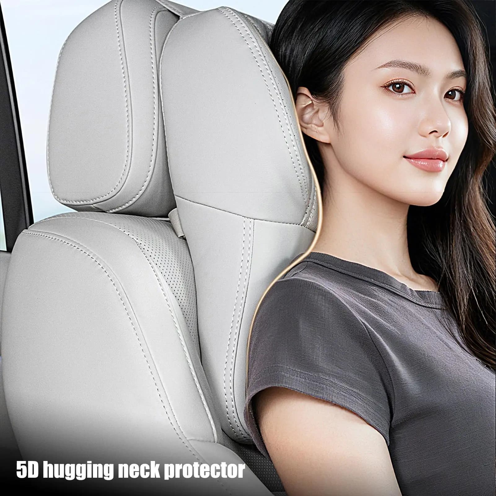 Cuscino per auto Cuscino ergonomico regolabile in memory foam Cuscino di supporto per poggiatesta per seggiolino auto per camion SUV RV Veicolo automobilistico