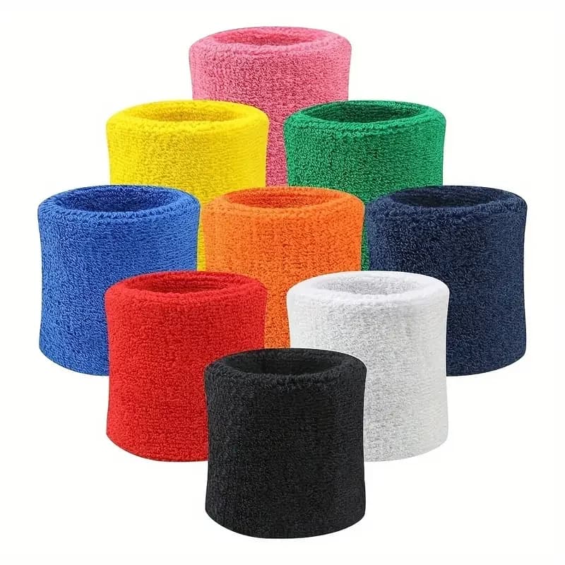 1 pezzo di protezione sportiva per polso e gomito che assorbe il sudore con cinturino in asciugamano - Protezione per polso da palestra con fascia antisudore, adatta fino a 100 kg
