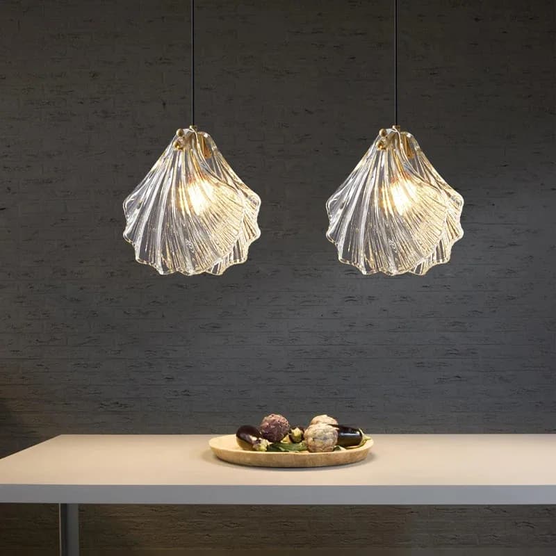 Lampadario in Vetro Stile Nordico, Luce Pendente di Lusso per Camera da Letto, Finestra, Ingresso, Cucina, Atrio, Bar, Sala da Pranzo