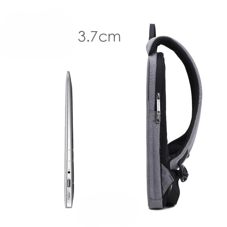 Zaino per computer sottile e leggero Zaino semplice per notebook da uomo Borsa anti-spruzzi per il tempo libero da 14/15 pollici Borsa Ita